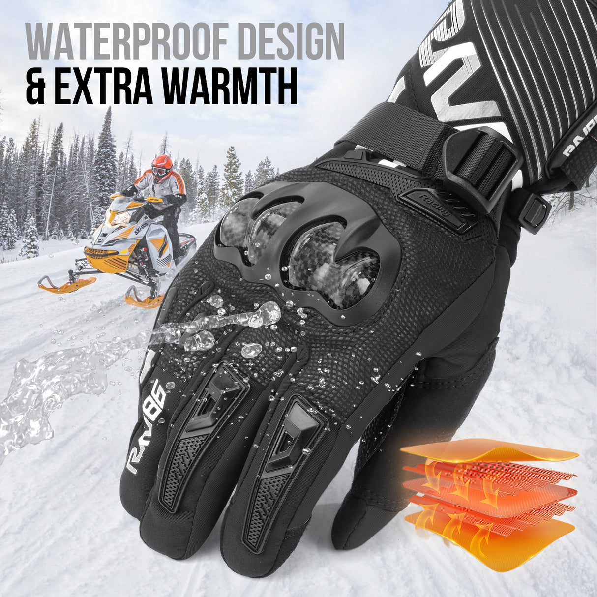 Men's Full-finger Riding Gloves Motorcycle Gloves